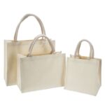 Sac de toile Ecru pour shopping réutilisable personnalisable