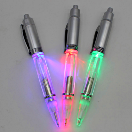 Stylo led personnalisé logo et numero de telephone