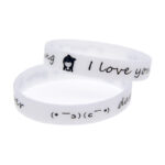 Bracelet publicitaire en silicone phosphorescent