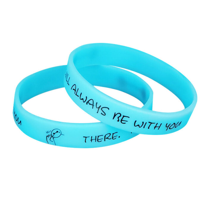 Bracelet publicitaire en silicone phosphorescent