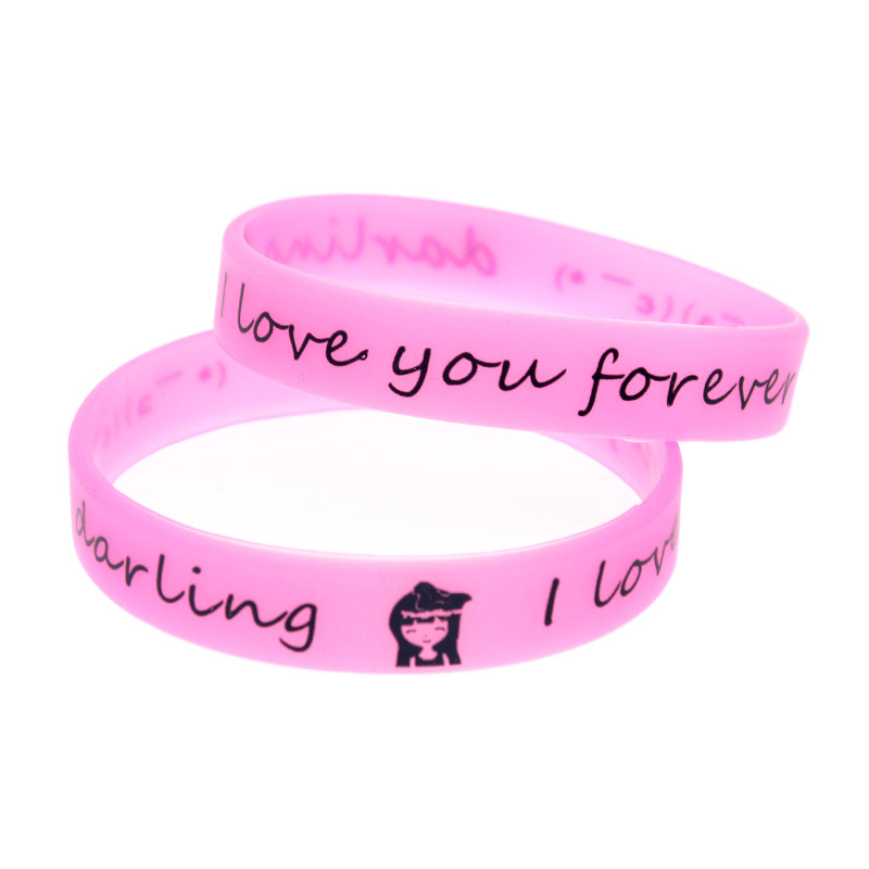 Bracelet publicitaire en silicone phosphorescent