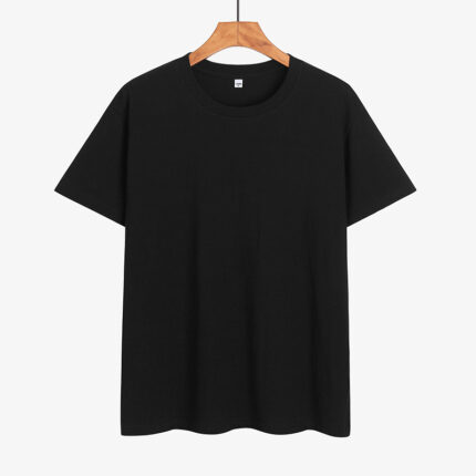 Tshirt noir en coton personnalise