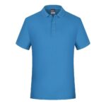 polo personnalisé brodé bleu