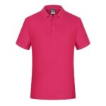 polo personnalisé brodé rose