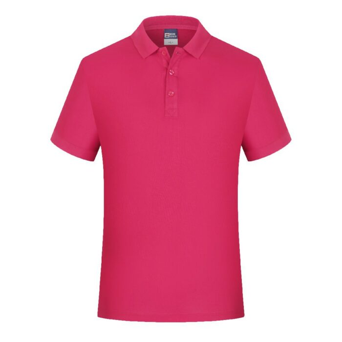 polo personnalisé brodé rose