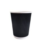 gobelet en carton jetable noir