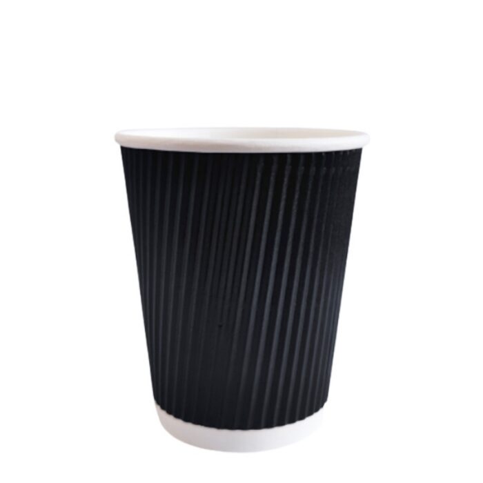 gobelet en carton jetable noir