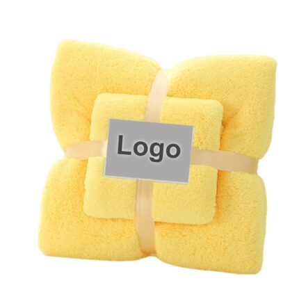 Serviette eponge publicitaire brodee