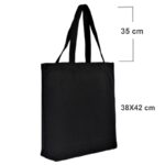 sac tissu coton noir personnalisé