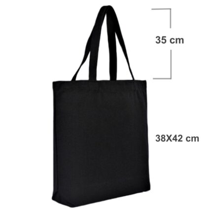 sac tissu coton noir personnalisé