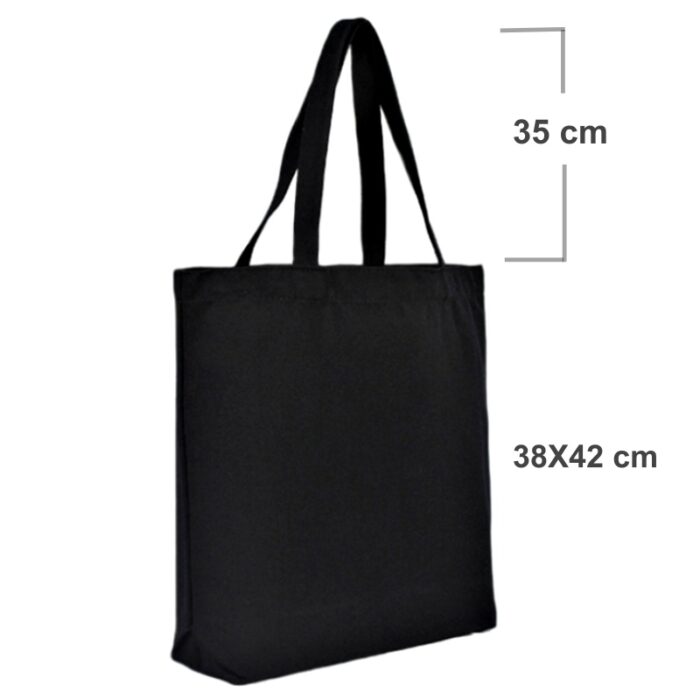 sac tissu coton noir personnalisé