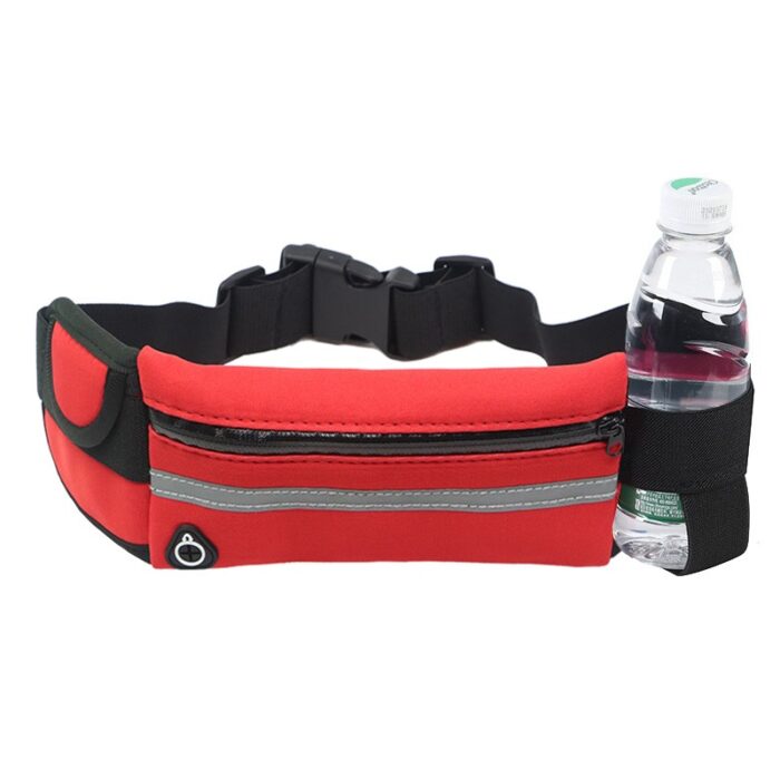 Ceinture de footing pour Homme et Femme sport rouge