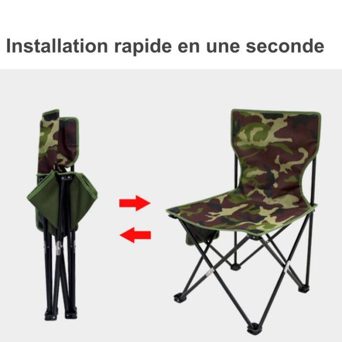 Chaise Pliant Portable camping plage exterieur personalisable b