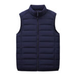 doudoune violet sans manche personnalisable avec logo