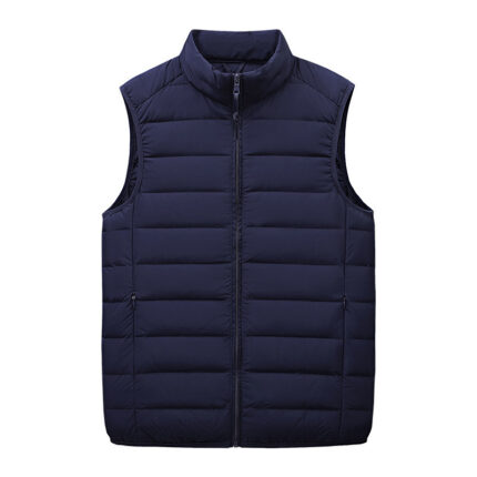 doudoune violet sans manche personnalisable avec logo