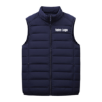 doudoune bleu nuit sans manche personnalisé avec votre logo