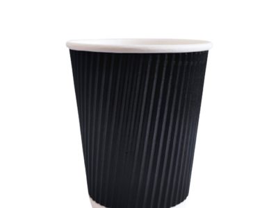 gobelet en carton jetable noir